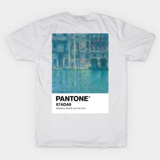 MONET PANTONE -Palazzo da Mula, Venice (1908) by Claude Monet Poster T-Shirt